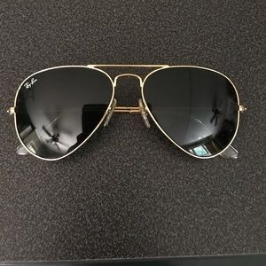 Small Black Ray Ban Aviators